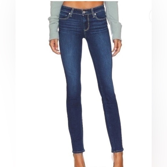 Paige Verdugo Crop Dark Blue Skinny Jeans size 29 - Picture 1 of 6
